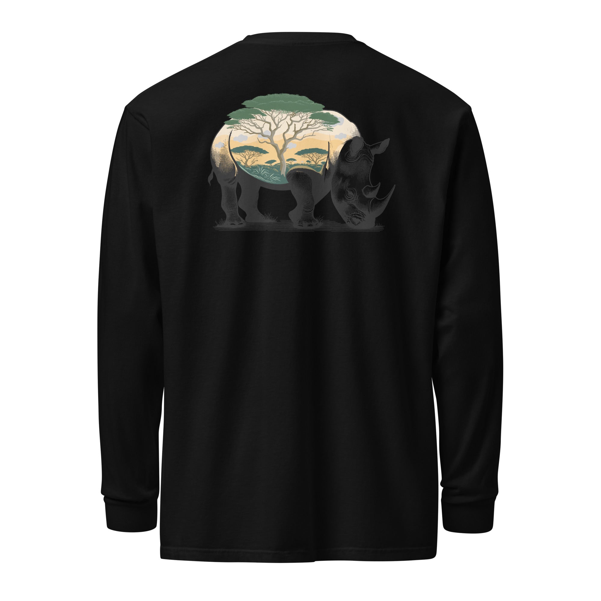 Colored Diceros Bicornis Heavy Weight Long Sleeve